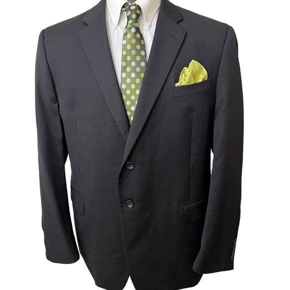 PRONTO UOMO MENS DRESS BLAZER. EXECUTIVE FIT. TWO BUTTON FRONT. 100% PURE WOOL. - Picture 2 of 9